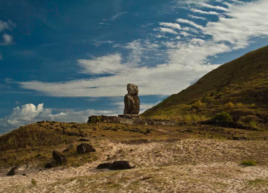 Up to 900 Moai around the Island