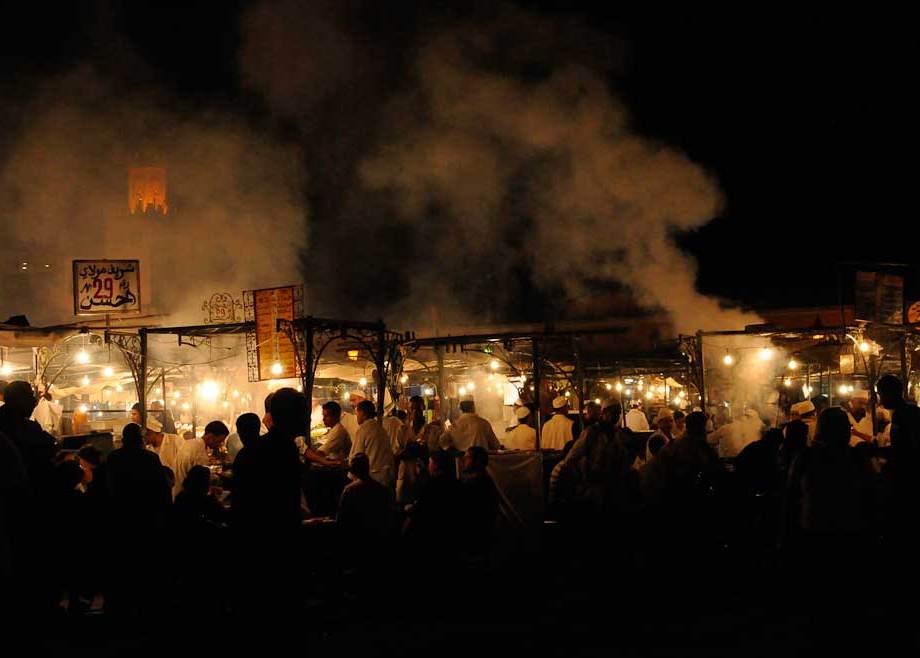 El Fna Djemaa at night ,Marrakesh