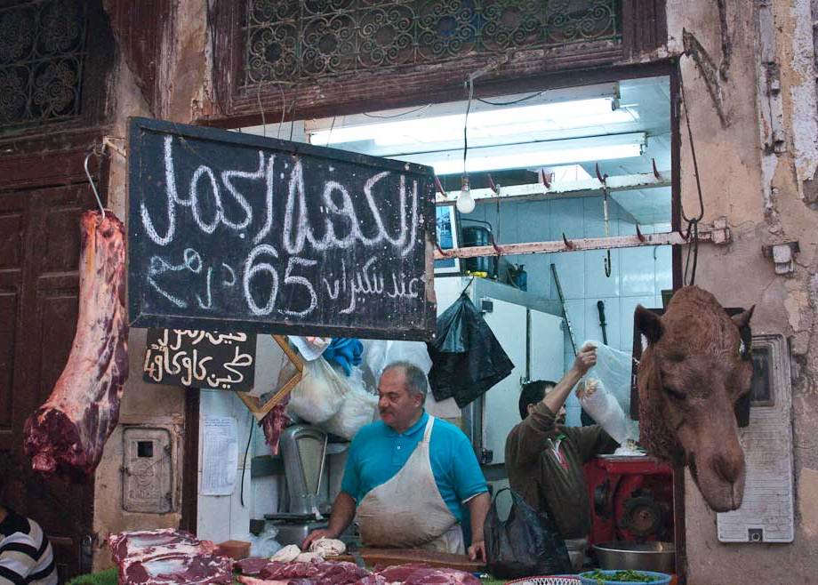 Camel anyone?, the Souq, Fes