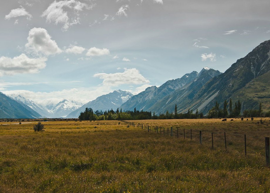 Towards Mt Cook