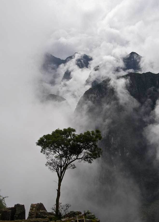 Misty Morning at Machu Picchu