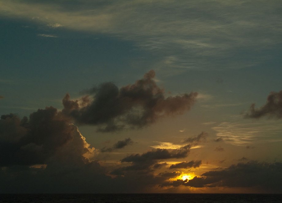 Sunrise on the international dateline