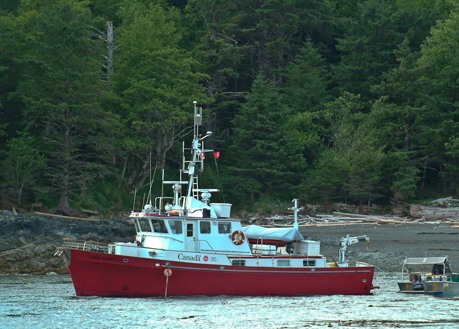 Gwaii Haanas supply boat at anchor