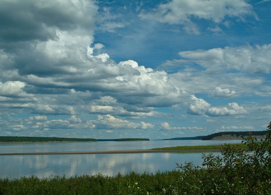Liard and MacKenzie river confluence, NWT