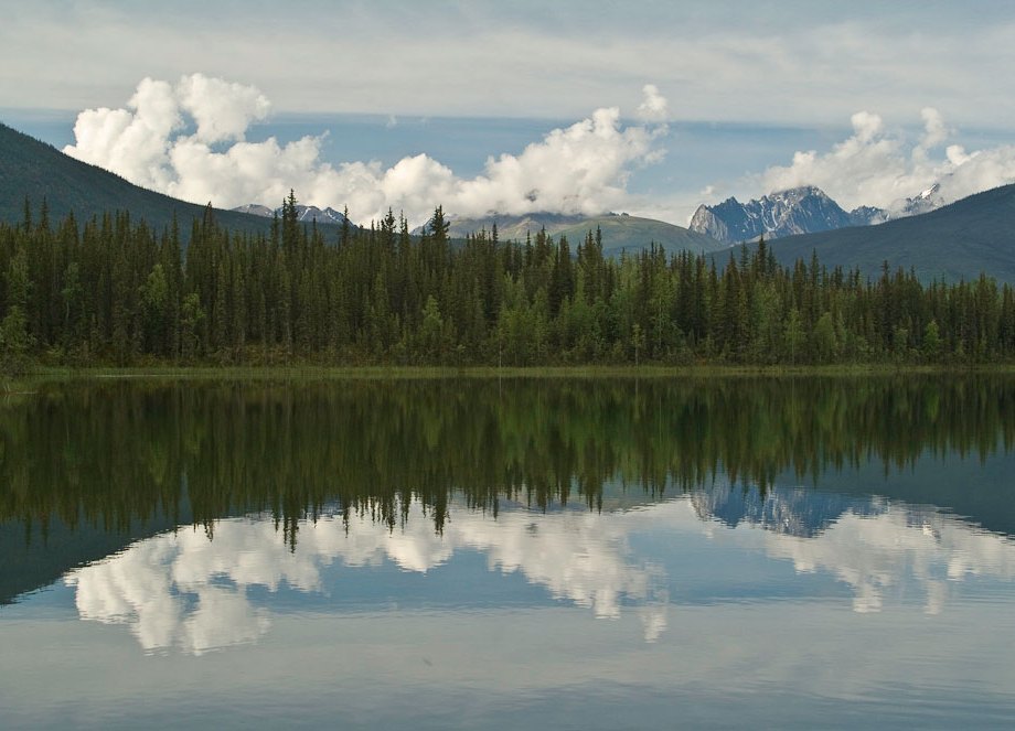Rabbit Kettle reflection, Nahanni