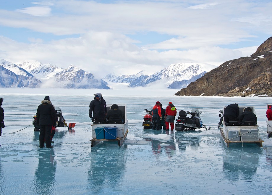 Coffee Break on the way to floe edge camp